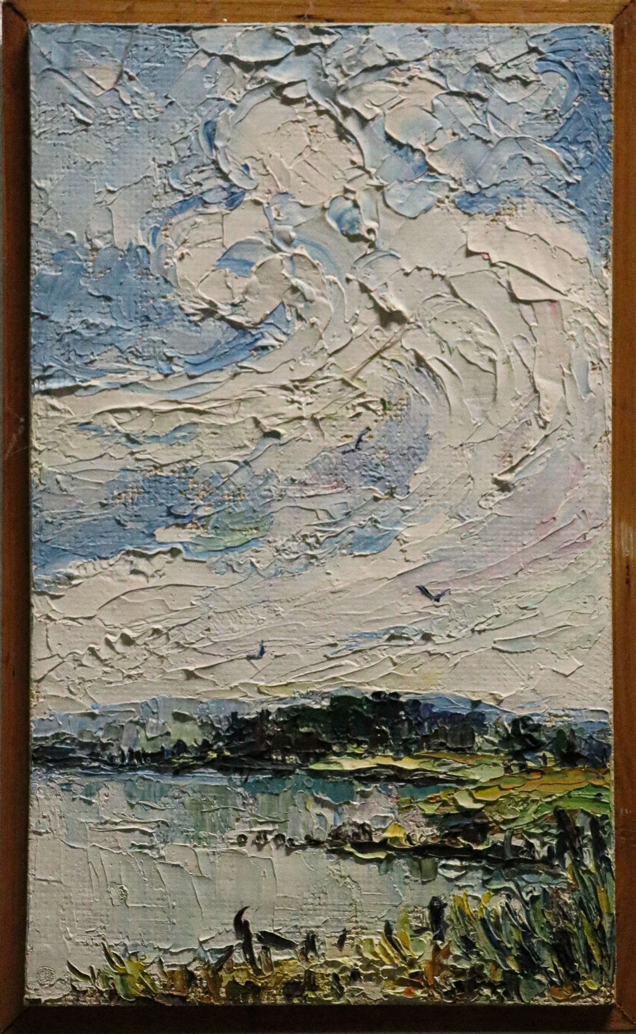Seenlandschaft gespachtelt